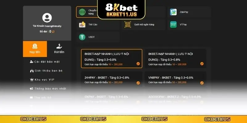 Rút tiền dễ trong trong tích tắc